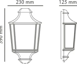 New Sg Armaturen As Hamlet vegglampe