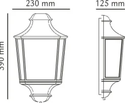 New Sg Armaturen As Hamlet vegglampe