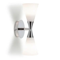 Hot Herstal Harlekin Duo vegglampe - Krom