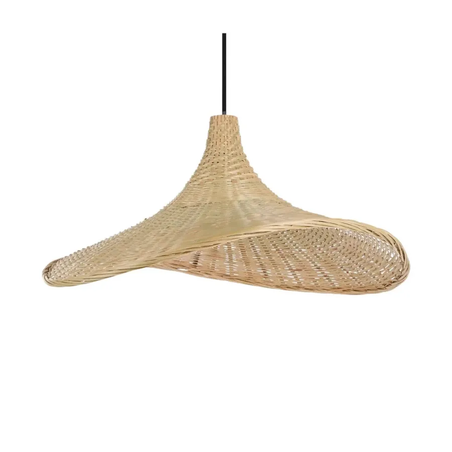 Sale Eglo Haxey takpendel 50 cm Svart/ Natur