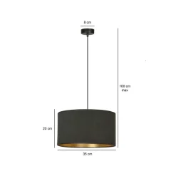 Sale Emibig Hilde takpendel 35 cm - Svart/Gullfarget Svart / Gull