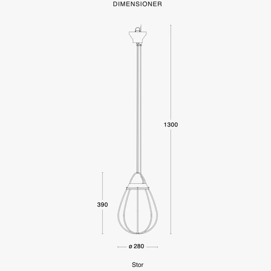 Discount Örsjö Hobo takpendel 28 cm - Rå messing/Hvit Messing / Hvit