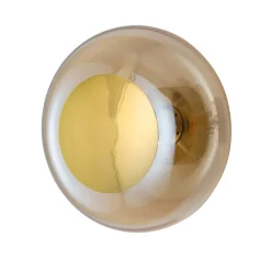 Sale EBB & FLOW Horizon taklampe/vegglampe L Golden Smoke/gull Gull / Røyk