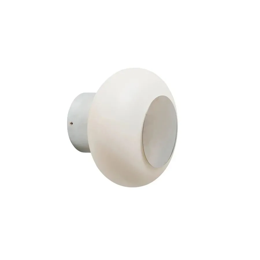 Clearance EBB & FLOW Horizon taklampe/vegglampe medium Krom / kornet latte