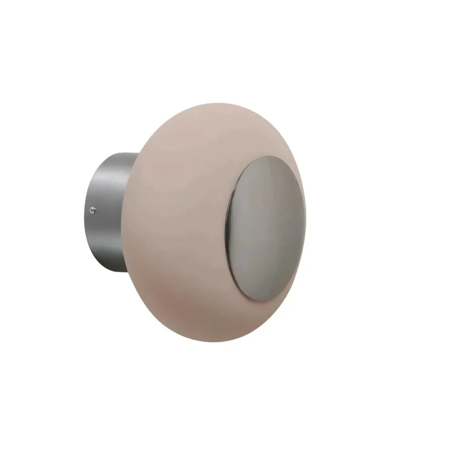 Clearance EBB & FLOW Horizon taklampe/vegglampe medium Krom / kornet latte