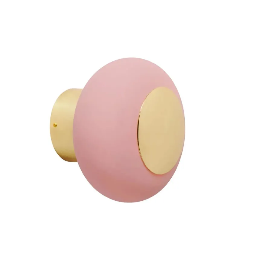 Clearance EBB & FLOW Horizon taklampe/vegglampe medium Krom / kornet latte