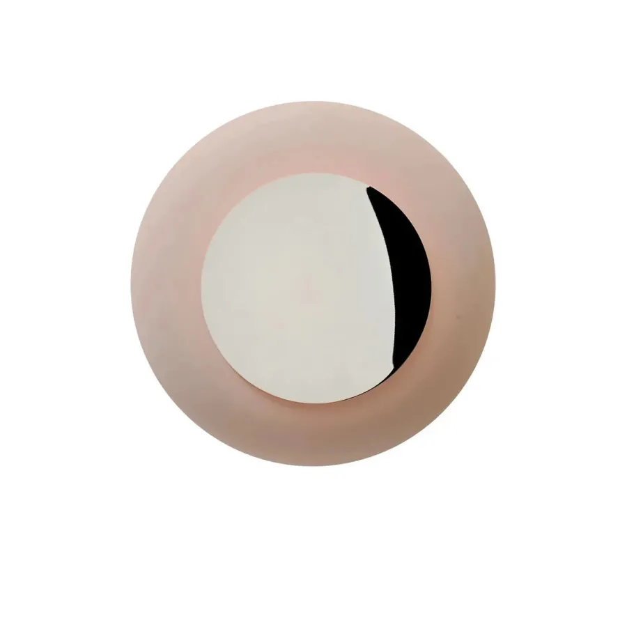 Clearance EBB & FLOW Horizon taklampe/vegglampe medium Krom / kornet latte