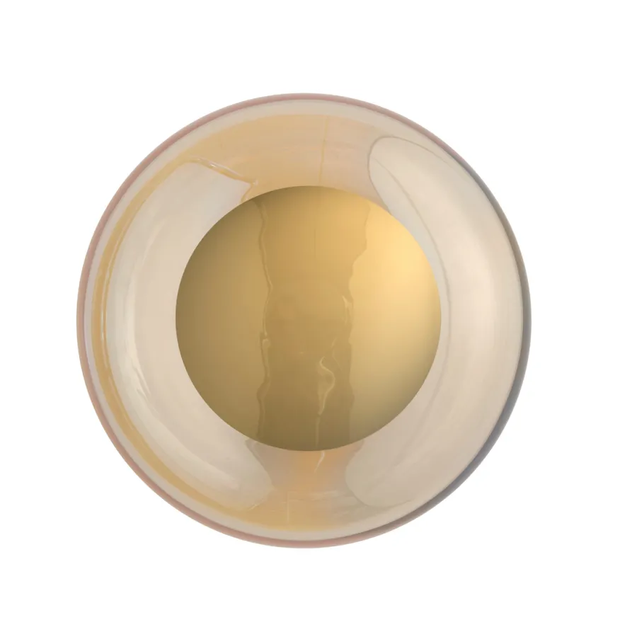 Discount EBB & FLOW Horizon taklampe/vegglampe S Golden Smoke/gull Gull / Røyk