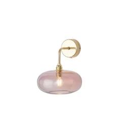 EBB & FLOW Horizon vegglampe - Obsidian/gull Gull / Rosa