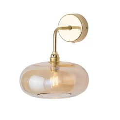 Outlet EBB & FLOW Horizon vegglampe S Golden Smoke/gull Gull / Røyk