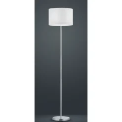 Hot Trio Lighting Hotel gulvlampe - Nikkel/ Hvit