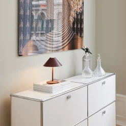 Discount Halo Designs Hygge bordlampe 19 oppladbar - Rødbrun