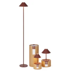 Discount Halo Designs Hygge bordlampe 19 oppladbar - Rødbrun