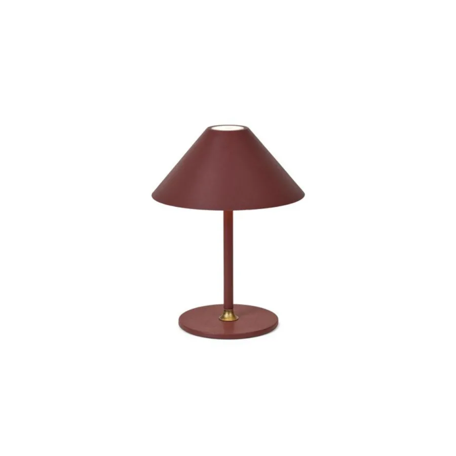 Discount Halo Designs Hygge bordlampe 19 oppladbar - Rødbrun
