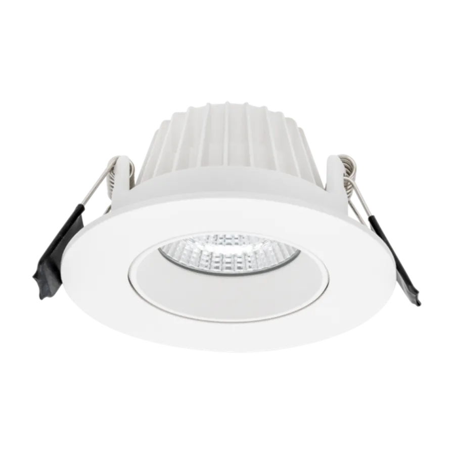 Discount Norlux Icarus lavtbyggende downlight Isosafe 7W RA95 2700K 68-83 mm dimbar - Hvit