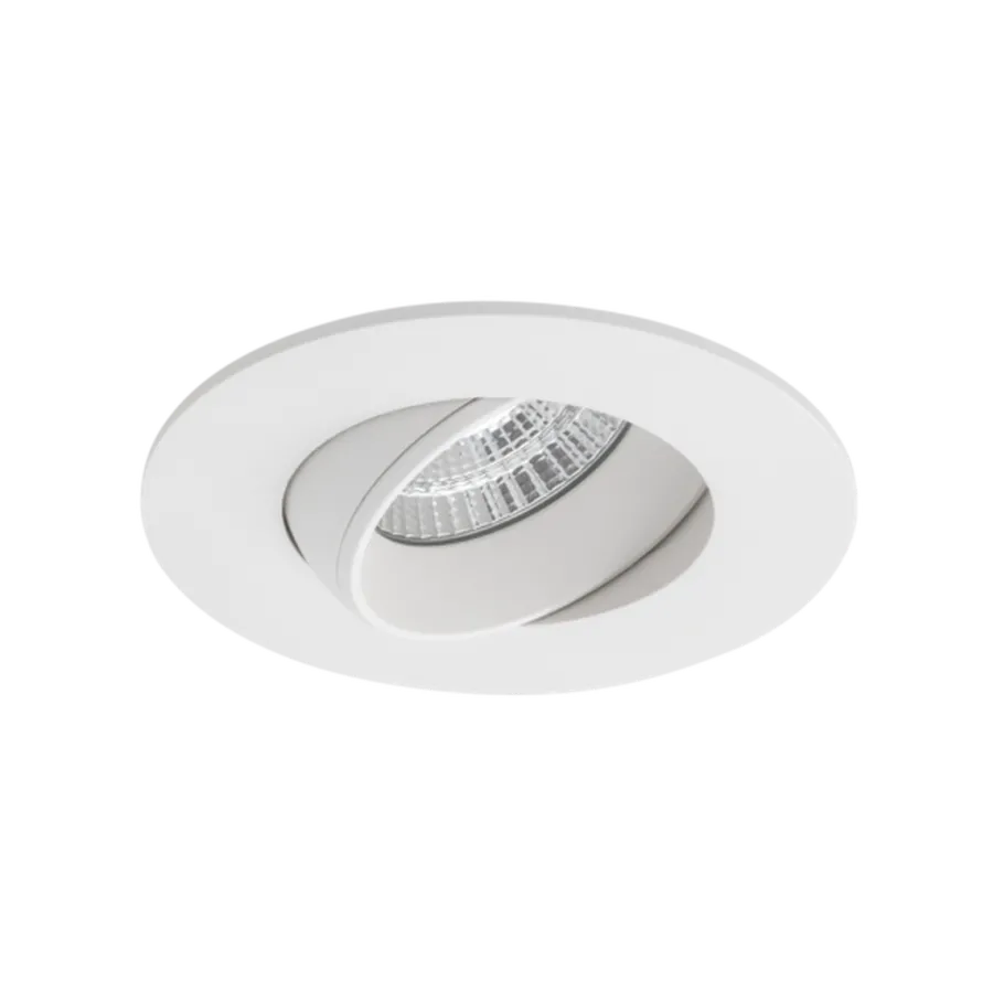 Discount Norlux Icarus lavtbyggende downlight Isosafe 7W RA95 2700K 68-83 mm dimbar - Hvit