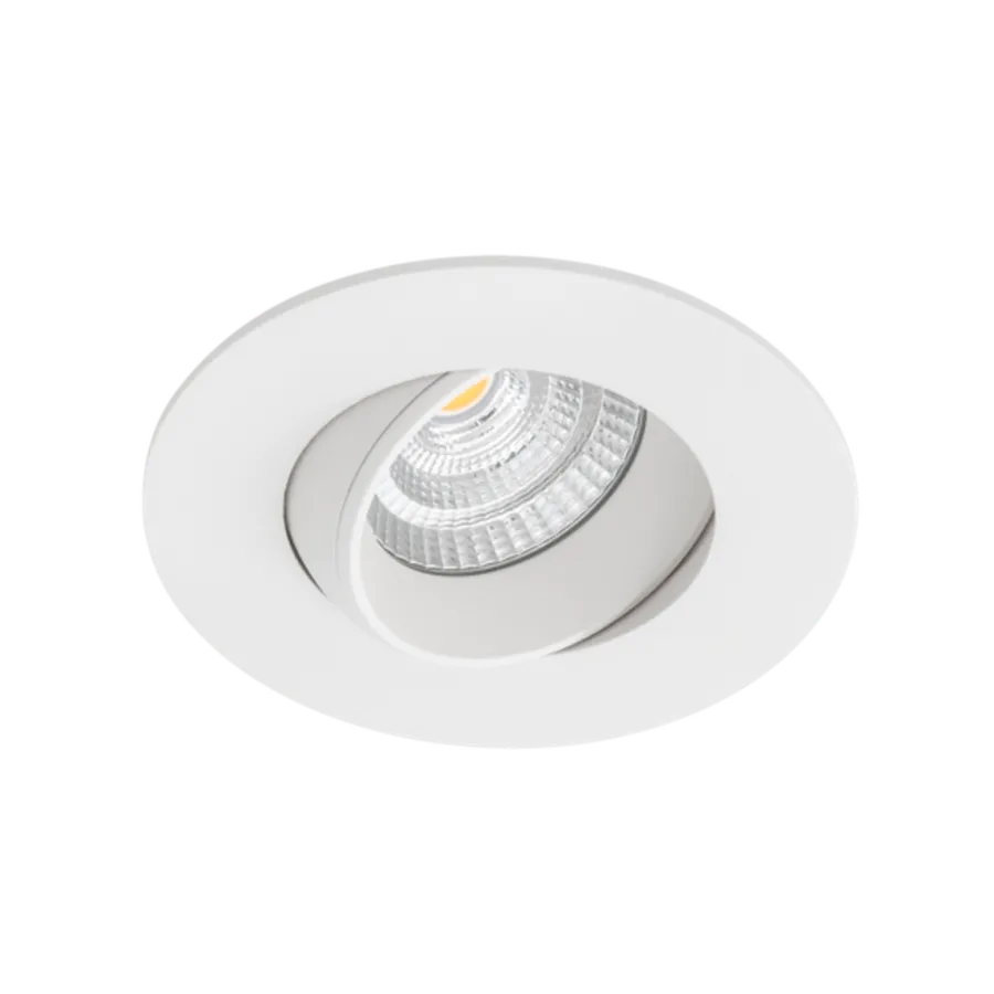 Discount Norlux Icarus lavtbyggende downlight Isosafe 7W RA95 2700K 68-83 mm dimbar - Hvit