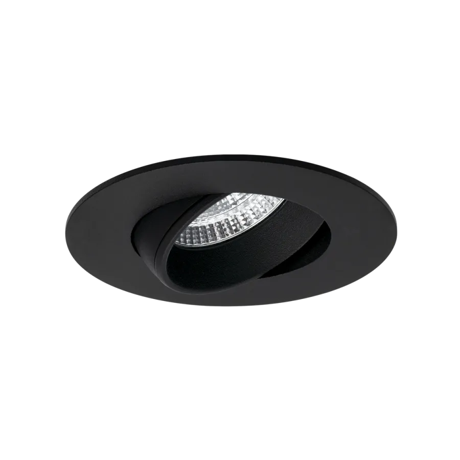 Norlux Icarus lavtbyggende downlight Isosafe 7W RA95 2700K 68-83 mm dimbar - Svart