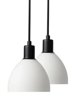 Clearance Nielsen Light Ida takpendel 12 cm 2-pak - Hvit/Svart Hvit / Svart