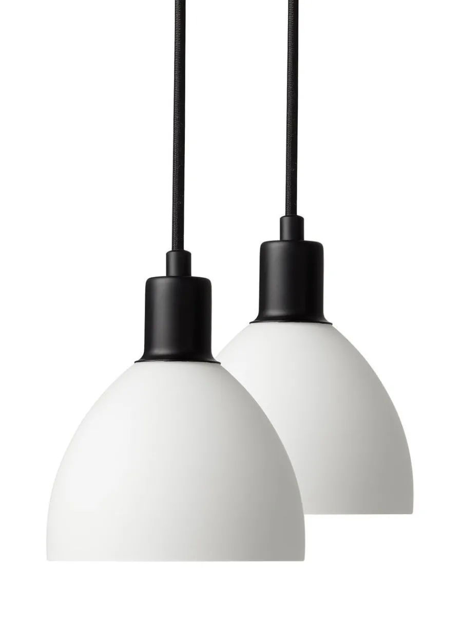 Clearance Nielsen Light Ida takpendel 12 cm 2-pak - Hvit/Svart Hvit / Svart