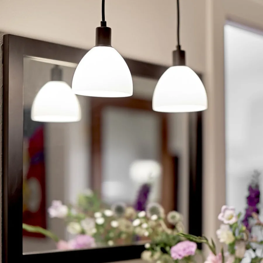Clearance Nielsen Light Ida takpendel 12 cm 2-pak - Hvit/Svart Hvit / Svart