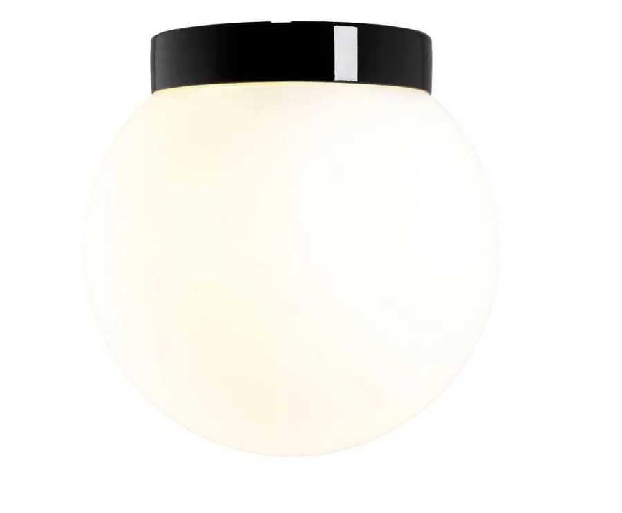 Clearance Ifø Electric Ifø Classic Glob 300 taklampe IP54 Svart / Opal glass