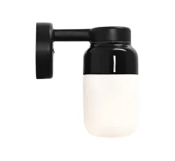 Discount Ifø Electric Ifø Ohm 100/210 vegglampe IP44 Svart / Opal