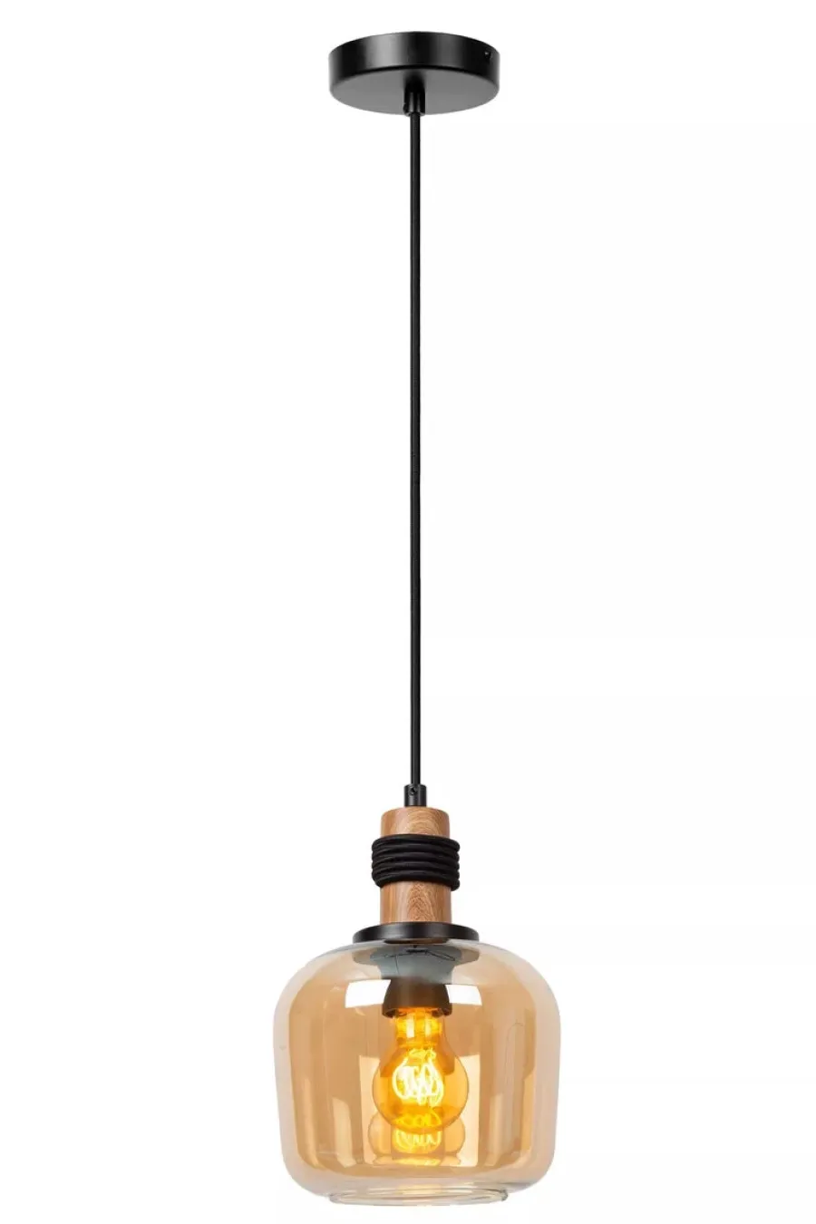 New Lucide Ilona takpendel 18 cm Amber