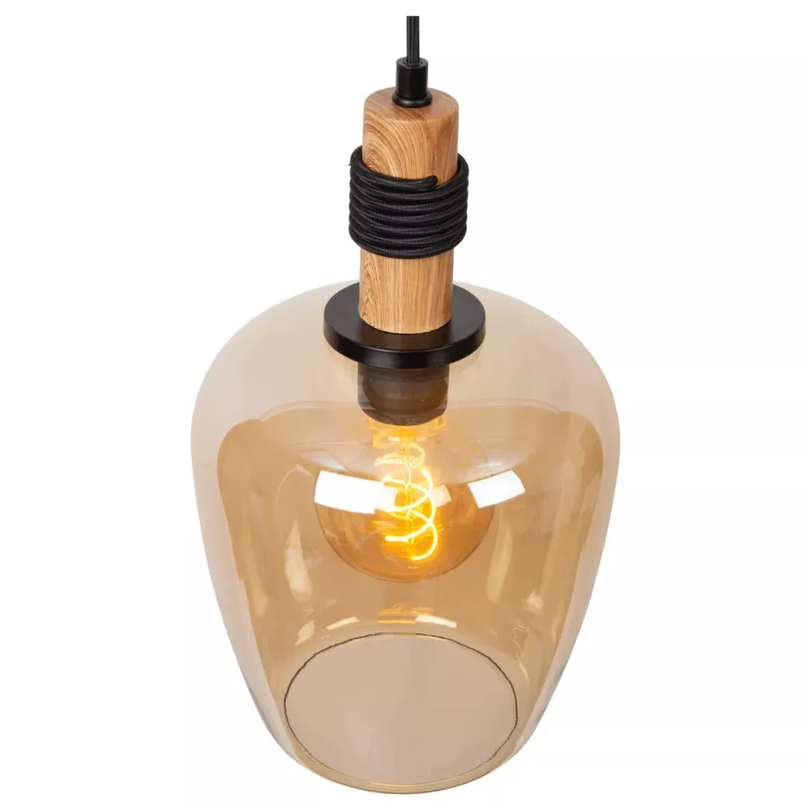 Hot Lucide Ilona takpendel 22 cm Amber