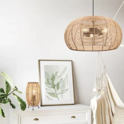 New Trio Lighting Inga takpendel 50 - Natur