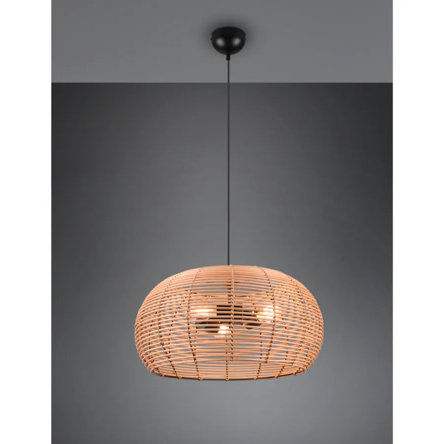 New Trio Lighting Inga takpendel 50 - Natur