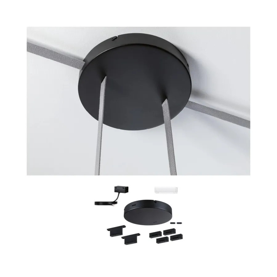 Paulmann Installasjonsett for ULine belte system 60 Watt Svart