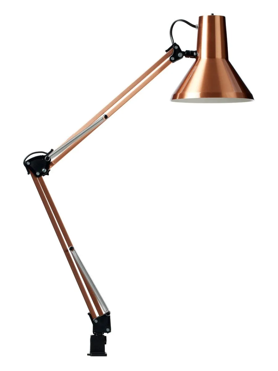 Nielsen Light Jensen bordlampe m/bordklemme og veggfeste - Kobber
