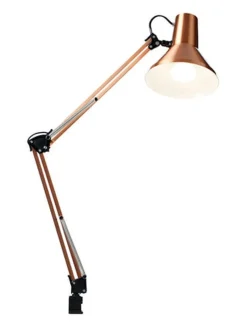 Nielsen Light Jensen bordlampe m/bordklemme og veggfeste - Kobber