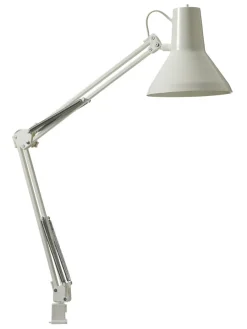 Nielsen Light Jensen bordlampe m/bordklemme og veggfeste - Hvit