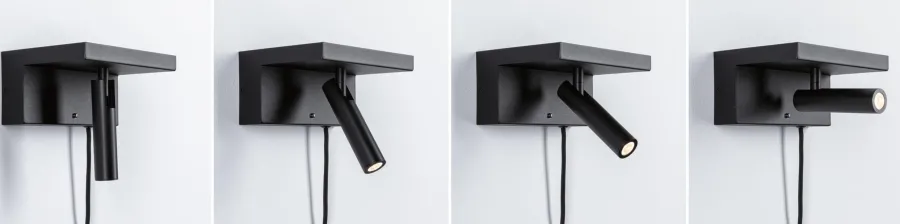 Discount Paulmann Jerik vegglampe 2,4W 3000 Kelvin med USB - 3 step dim