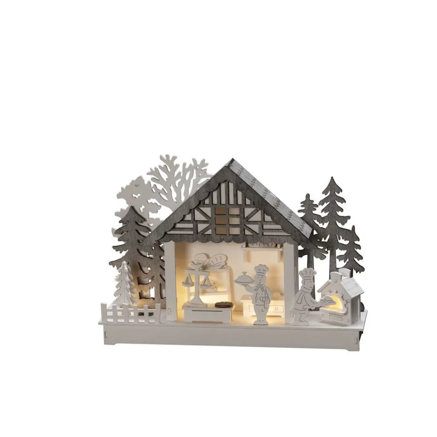Best Konstsmide Juleby med baker - /grå Hvit