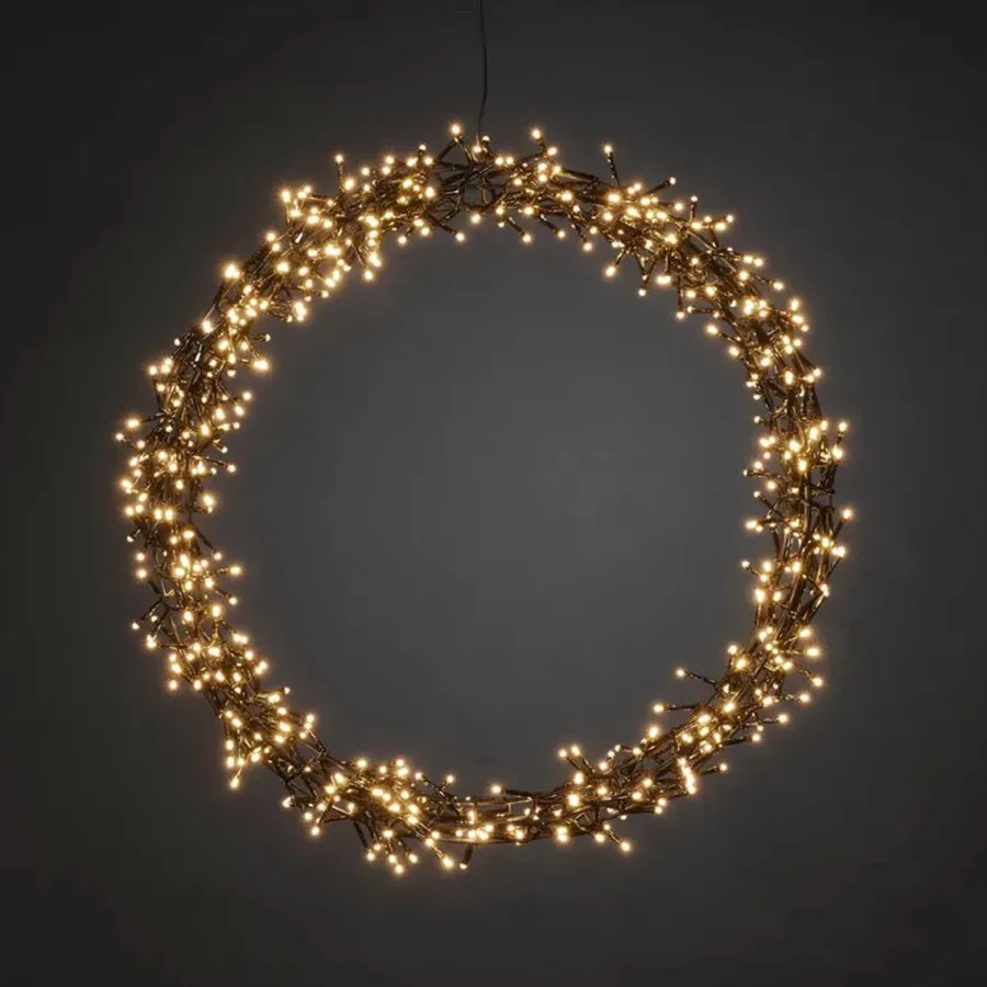 New Konstsmide Julekrans 50 cm 600 led dimbar