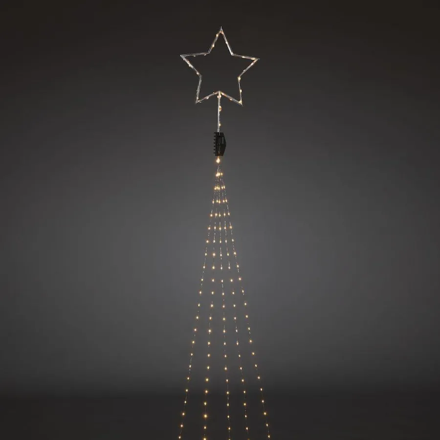 Discount Konstsmide Juletrebelysning med toppstjerne 274 Led