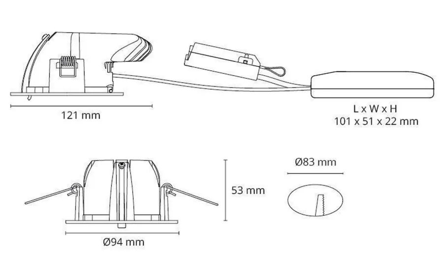 Outlet Sg Armaturen As Junistar Exclusive 9W 2700K - Outdoor IP44 Hvit