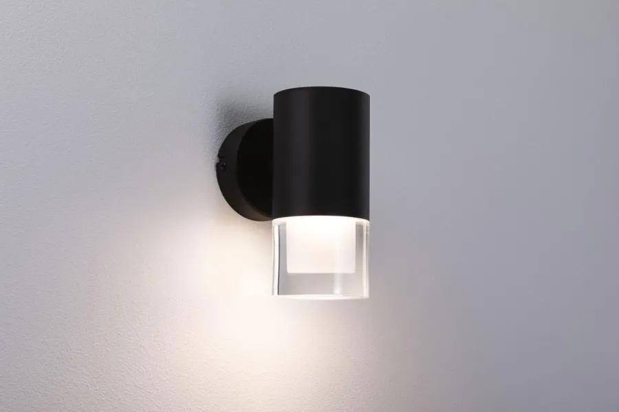 Online Paulmann Kame vegglampe for baderom 5W 3000 Kelvin IP44 Svart