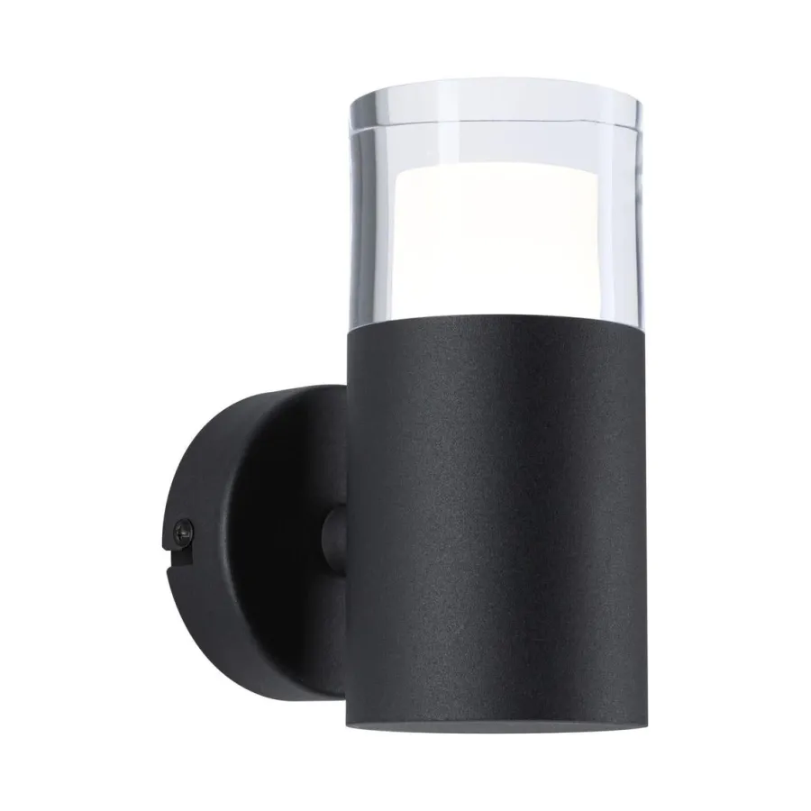 Online Paulmann Kame vegglampe for baderom 5W 3000 Kelvin IP44 Svart