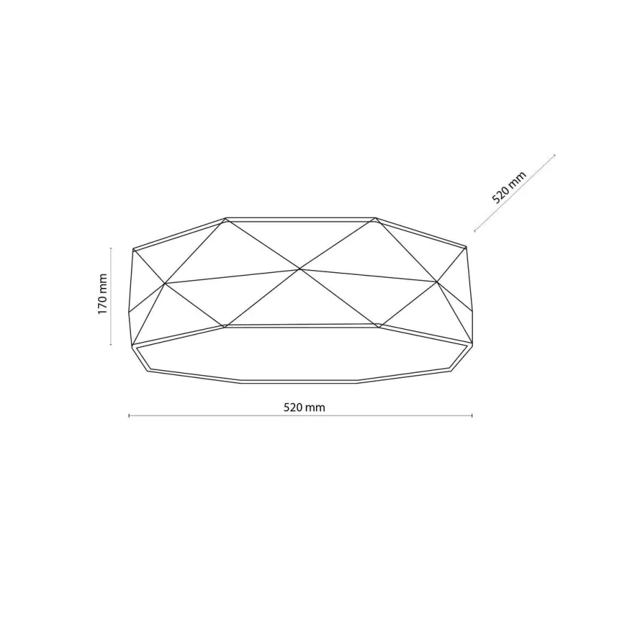 Clearance TK Lighting Kantoor taklampe 52 cm