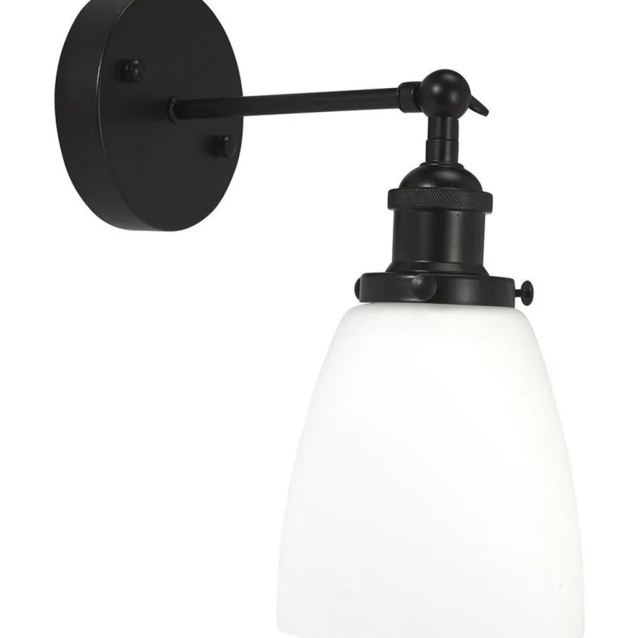 Sale Pr home of Scandinavia Ab Kappa vegglampe - Svart/Opal Svart / Opal