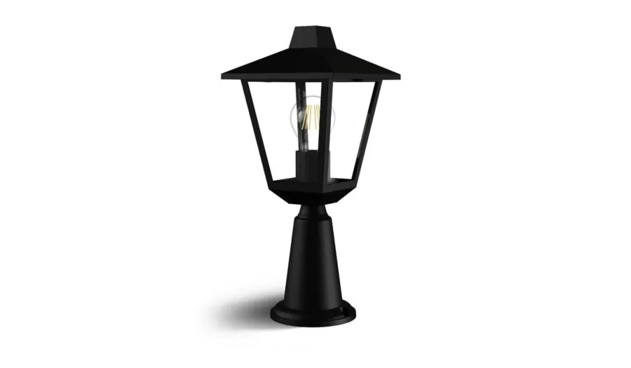 Clearance Philips Kinno pullert 39 cm utendørs IP44 E27 Svart