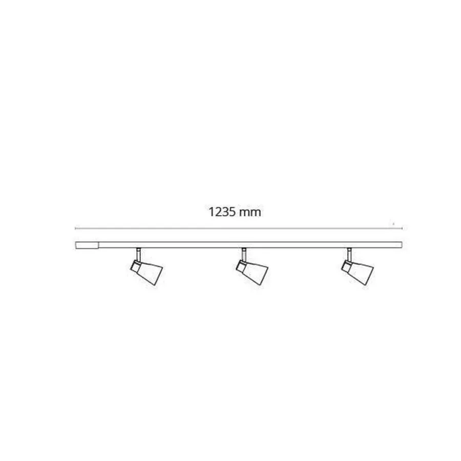 Discount Sg Armaturen As Komplett 1,2m Zip Zoom 3x6W dimtowarm m/endetilkobling - matt Hvit