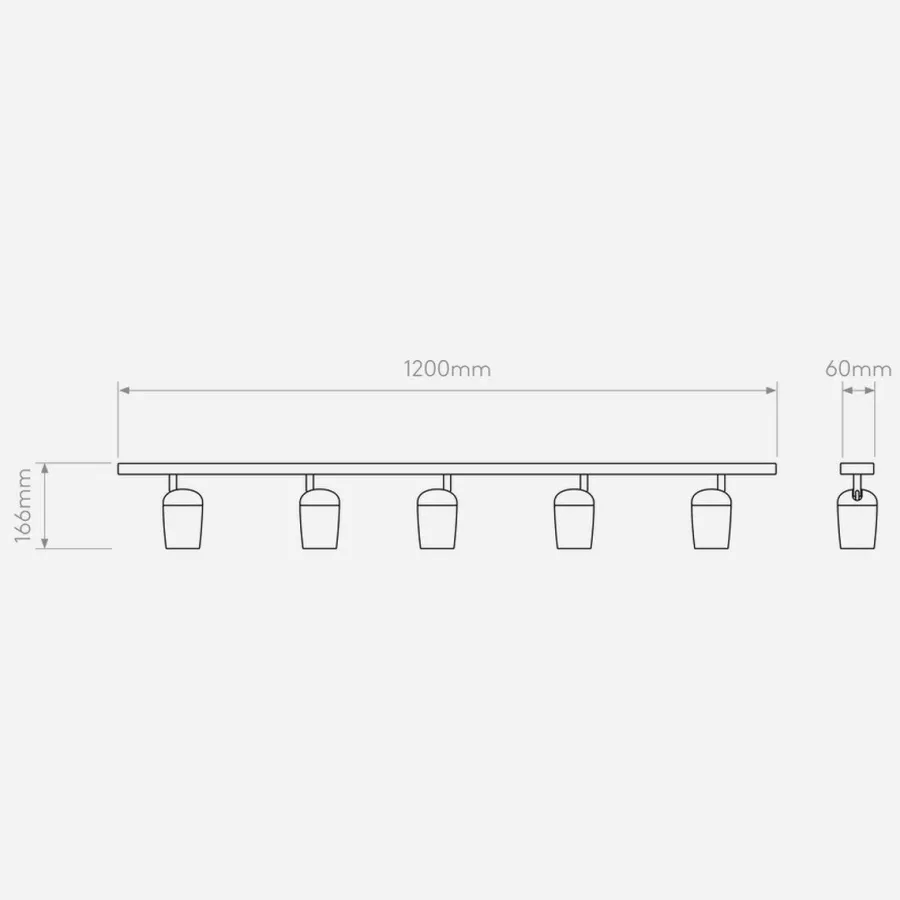 Best Astro Lighting Koto five bar spot 120 cm Hvit