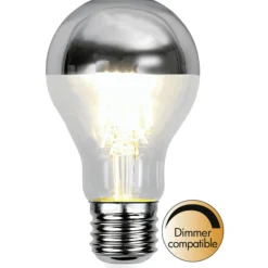 Hot Ms - belysning Krom topp filament E27 LED 4W 2700K 60mm - Klar Klar / Krom
