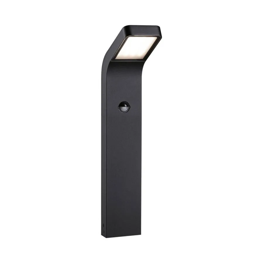 Best Paulmann Kulma pullert utendørs IP44 7,5W 3000 Kelvin 50 cm - Sensor Antrasitt
