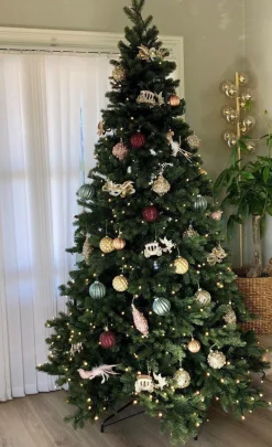 Best Trend Collection Kunstig juletre 180 cm 40% PE og 60% PVC 300 LED varmhvit Grønn